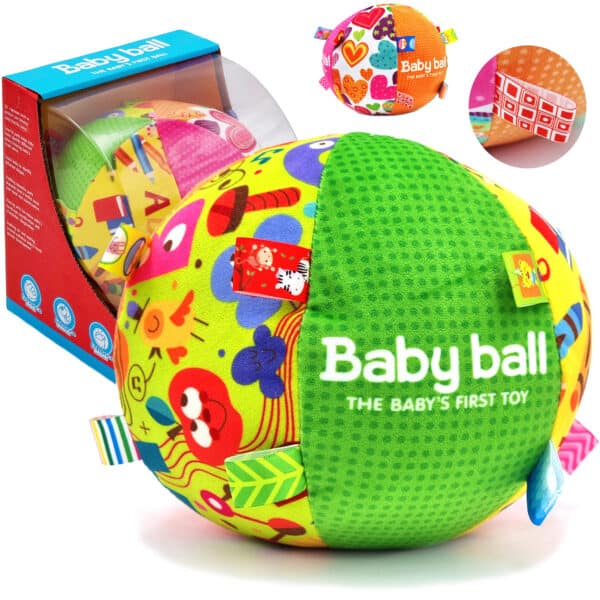 WOOPIE BABY Miękka Sensoryczna Piłka Pani Metka z Wszywkami dla Malucha + Dźwięk - 003