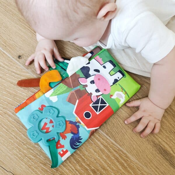WOOPIE BABY Książeczka z Ogonkami Zwierząt Materiałowa - 003