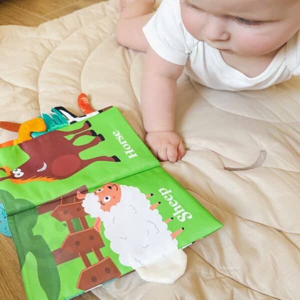 WOOPIE BABY Książeczka z Ogonkami Zwierząt Materiałowa - 004