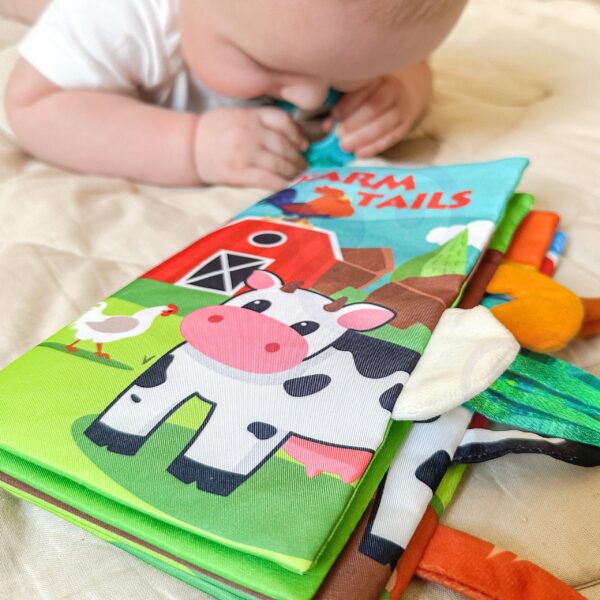 WOOPIE BABY Książeczka z Ogonkami Zwierząt Materiałowa - 005