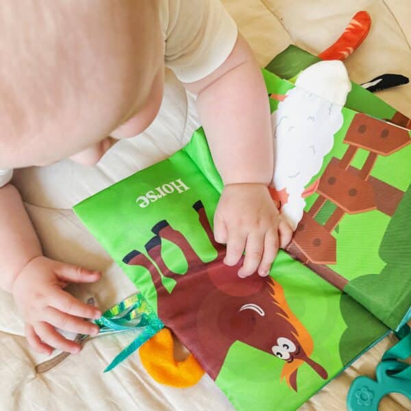 WOOPIE BABY Książeczka z Ogonkami Zwierząt Materiałowa - 006