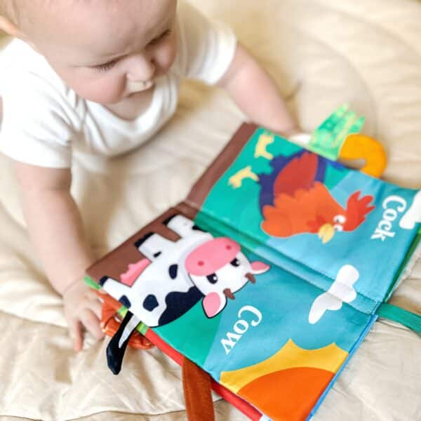 WOOPIE BABY Książeczka z Ogonkami Zwierząt Materiałowa - 007
