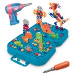 WOOPIE Zestaw Majsterkowicza Klocki Dinozaur Śrubki - 005