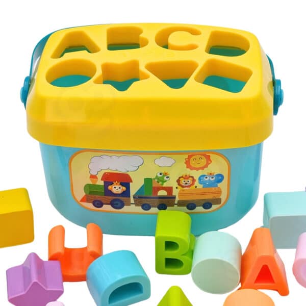 WOOPIE BABY Sorter 2w1 Skrzynka Walizka + Nauka Alfabetu i Kształtów - 003
