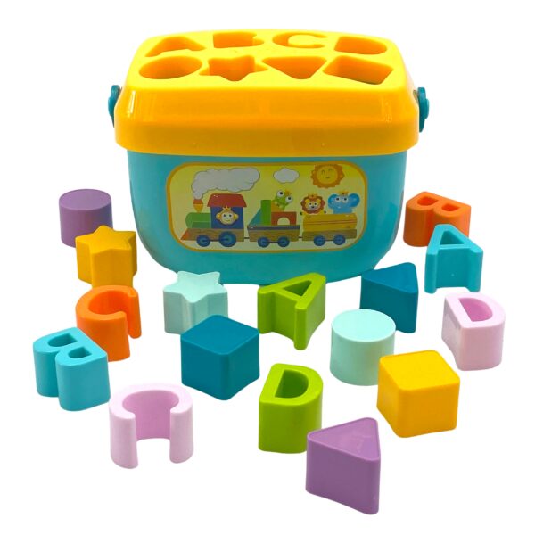 WOOPIE BABY Sorter 2w1 Skrzynka Walizka + Nauka Alfabetu i Kształtów - 007