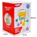 WOOPIE BABY Sorter 2w1 Skrzynka Walizka + Nauka Alfabetu i Kształtów - 009