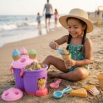 WOOPIE Zestaw do Piaskownicy Lody Foremki Wiaderko z Lodami do piasku - 003