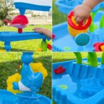 WOOPIE Stolik Wodny 4w1 Piaskownica Wodospad XL 4-Poziomowy Delfin - 006