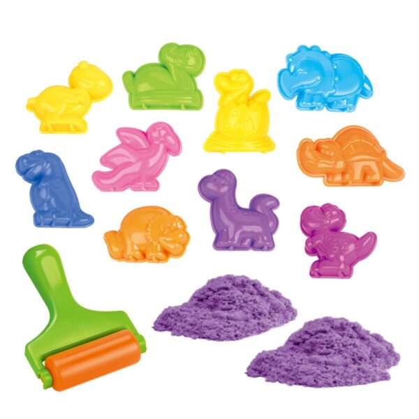 WOOPIE Zestaw Piasku Kinetycznego Dinozaury 13 el - 002