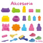 WOOPIE Zestaw Piasek Kinetyczny SAND SPIRIT Zamek 24 el. - 002