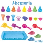 WOOPIE SAND FAIRY Piasek Kinetyczny Zestaw Lodziarnia Desery 24el - 002