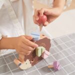 Układanka Drewniana Jeżyk Wkręcanie Śrubek PolarB Viga Montessori - 004