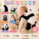 WOOPIE Pluszak Obciążeniowy Panda Antystresowy Sensoryczny Ciężkomiś Przytulanka 65cm 1500g - 002