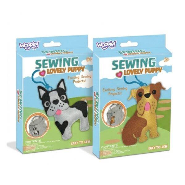 WOOPIE Zestaw do szycia dla dzieci PIESKI breloczek DIY - 009