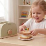 VIGA PolarB Drewniany Zestaw Toster Zielony + Akcesoria - 010