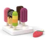 VIGA Zestaw Drewnianych Lodów na Patyku ze Stojakiem  6 szt. - 011