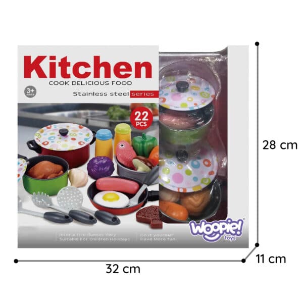 WOOPIE Zestaw XXL Kucharza Akcesoria Przybory Kuchenne 22 el. - 013