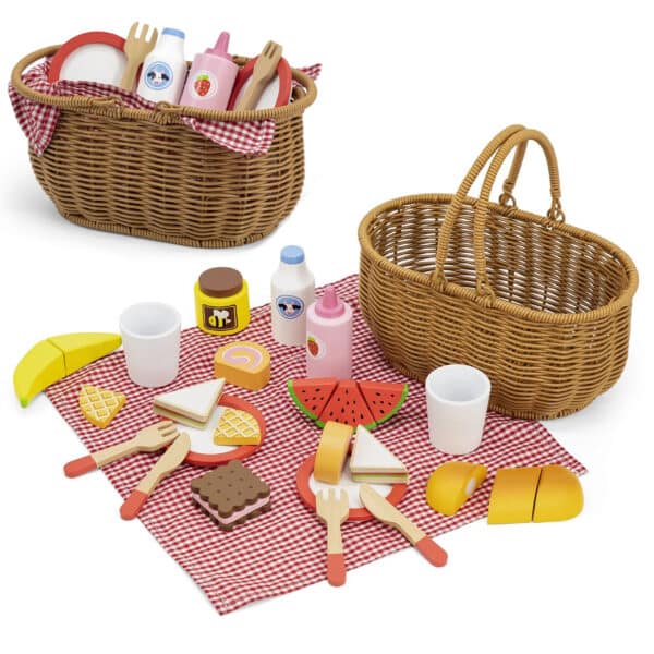 VIGA Drewniany Zestaw Piknikowy 30 el. - 001