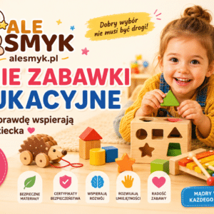 Tanie zabawki edukacyjne dla dzieci wspierające rozwój, bezpieczeństwo i kreatywną zabawę – AleSmyk.pl