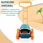 WOOPIE Kosiarka Ogrodowa Dino na Bańki Mydlane Dinozaur + Płyn - 010