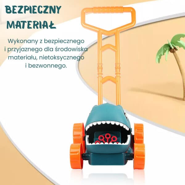 WOOPIE Kosiarka Ogrodowa Dino na Bańki Mydlane Dinozaur + Płyn - 010