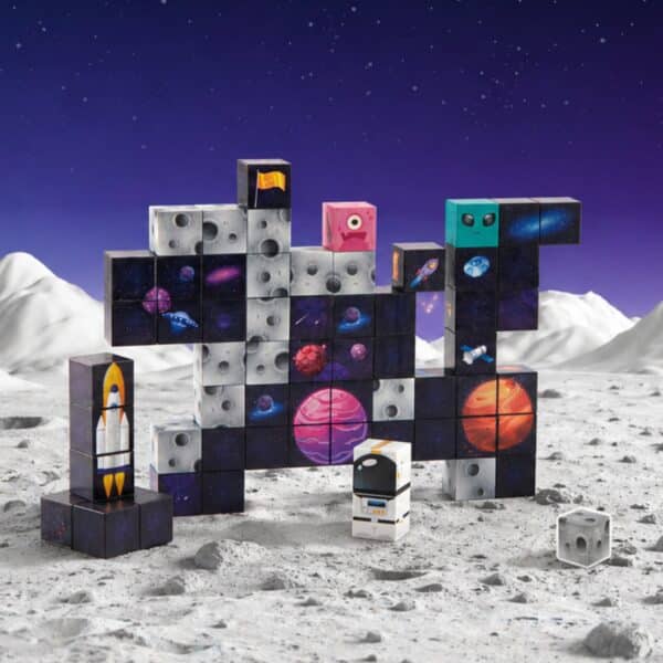 WOOPIE Magnetyczne Kostki Konstrukcyjne Kosmos 74 el. - 003