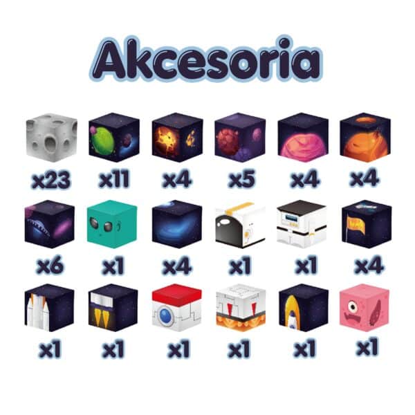WOOPIE Magnetyczne Kostki Konstrukcyjne Kosmos 74 el. - 005