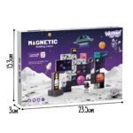 WOOPIE Magnetyczne Kostki Konstrukcyjne Kosmos 74 el. - 007