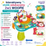 WOOPIE BABY Stolik Edukacyjny Interaktywny 2w1 Pianinko Dźwięki - 003