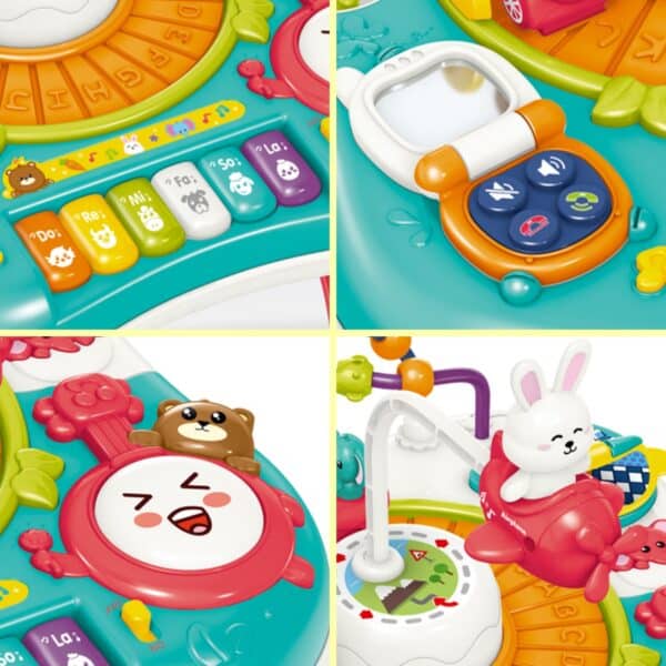WOOPIE BABY Stolik Edukacyjny Interaktywny 2w1 Pianinko Dźwięki - 004