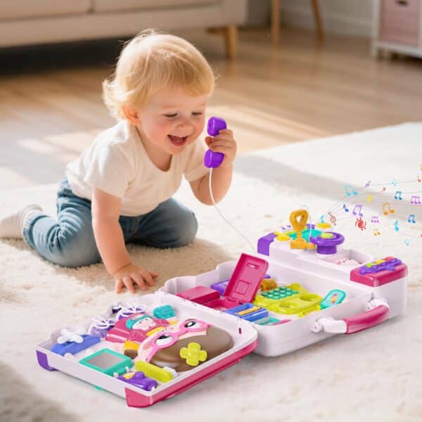 WOOPIE Interaktywna Tablica Manipulacyjna Busy Car Walizka 3w1 Dźwięk Światło - 002