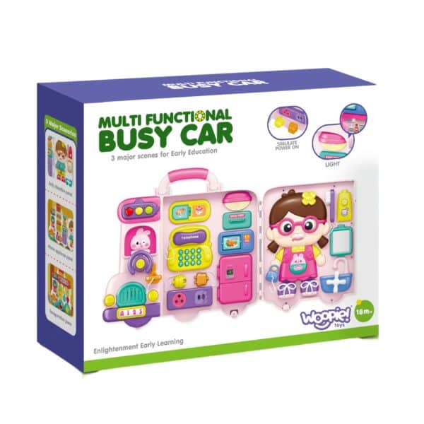 WOOPIE Interaktywna Tablica Manipulacyjna Busy Car Walizka 3w1 Dźwięk Światło - 006