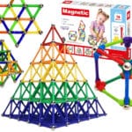 WOOPIE Klocki Magnetyczne Konstrukcyjne Układanka Kreatywna 70 el. - 001