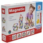 WOOPIE Klocki Magnetyczne Konstrukcyjne Układanka Kreatywna 70 el. - 009