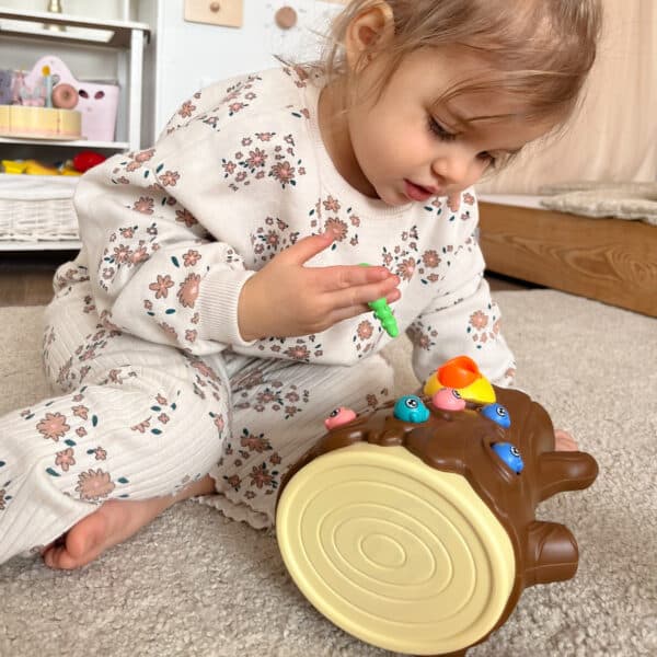 WOOPIE Magnetyczna Gra Zręcznościowa Złap Robaczka 2 Dzięcioły + 10 Robaczków - 003