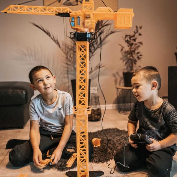 WOOPIE Dźwig Żuraw Zdalnie Sterowany 103 cm R/C Ciężarówka Koparka  + 4 Akc. - 002