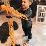 WOOPIE Dźwig Żuraw Zdalnie Sterowany 103 cm R/C Ciężarówka Koparka  + 4 Akc. - 004