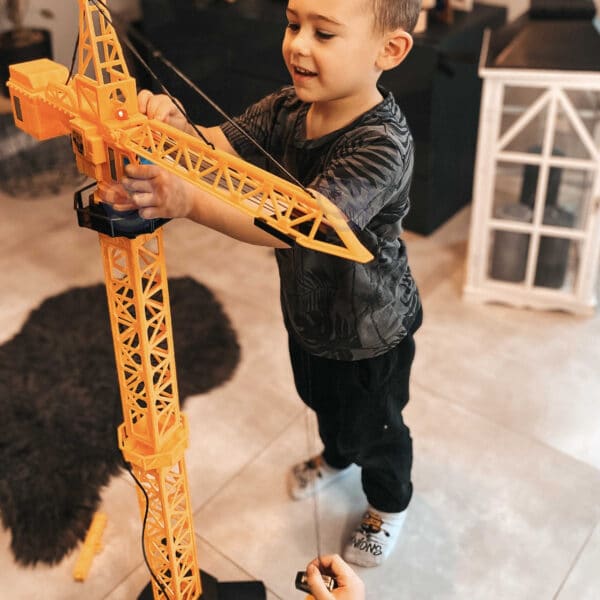 WOOPIE Dźwig Żuraw Zdalnie Sterowany 103 cm R/C Ciężarówka Koparka  + 4 Akc. - 004