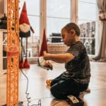 WOOPIE Dźwig Żuraw Zdalnie Sterowany 103 cm R/C Ciężarówka Koparka  + 4 Akc. - 005