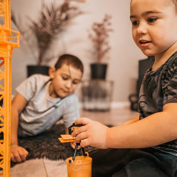 WOOPIE Dźwig Żuraw Zdalnie Sterowany 103 cm R/C Ciężarówka Koparka  + 4 Akc. - 008