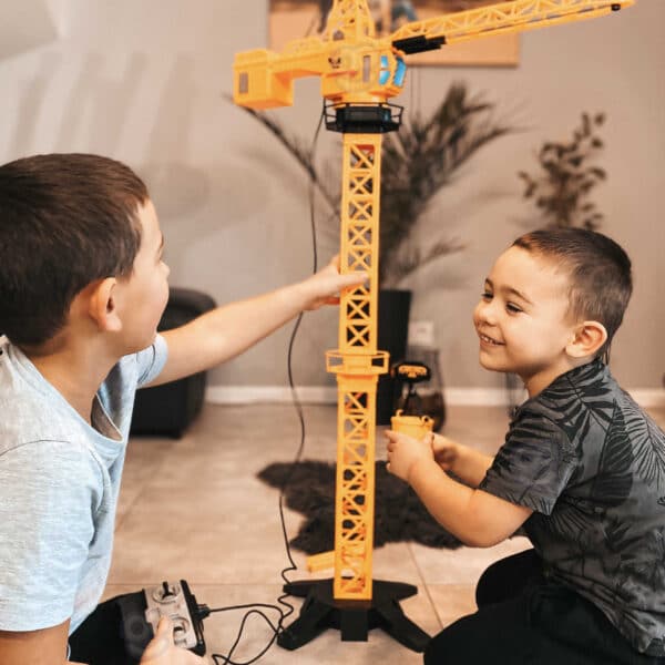 WOOPIE Dźwig Żuraw Zdalnie Sterowany 103 cm R/C Ciężarówka Koparka  + 4 Akc. - 009