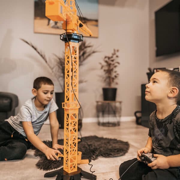 WOOPIE Dźwig Żuraw Zdalnie Sterowany 103 cm R/C Ciężarówka Koparka  + 4 Akc. - 010