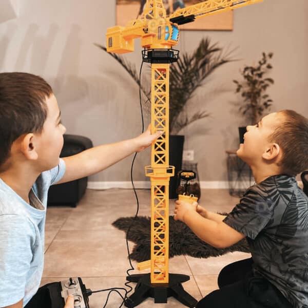 WOOPIE Dźwig Żuraw Zdalnie Sterowany 103 cm R/C Ciężarówka Koparka  + 4 Akc. - 015