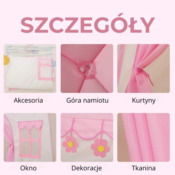 Wooopie Namiot Domek do Domu i Ogrodu XXL z Podłogą - 008
