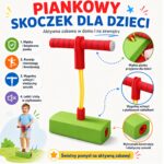 WOOPIE Piankowy Zielony Skoczek Pogo Dla Dzieci Do Skakania Trening Równowagi - 006
