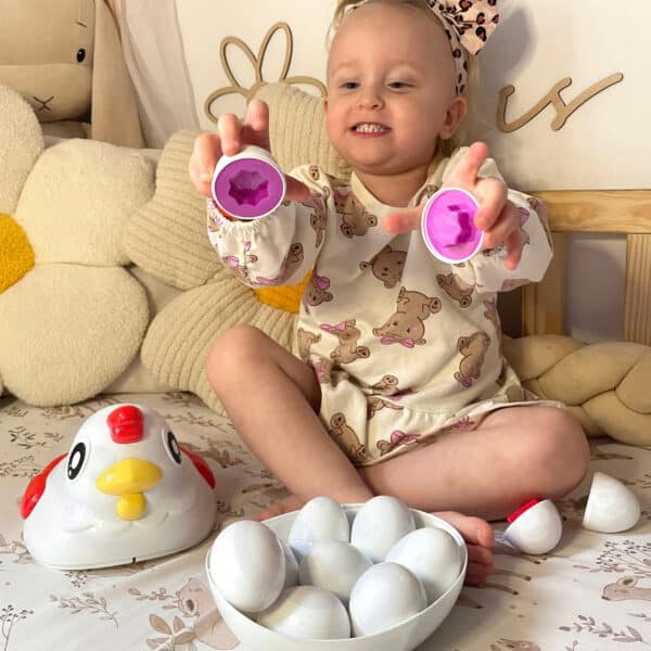 WOOPIE Edukacyjna Kurka Montessori Sorter Nauka Kształtów - 002