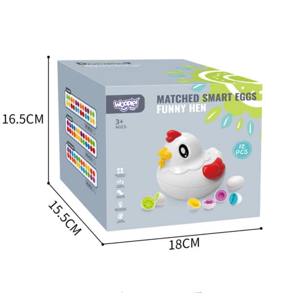 WOOPIE Edukacyjna Kurka Montessori Sorter Nauka Kształtów - 015