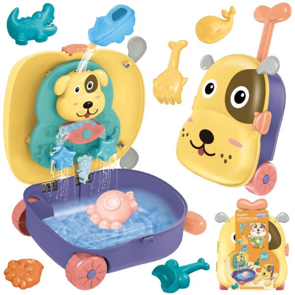 WOOPIE Zestaw do Piasku 3w1 Walizka Piesek Stolik Wodny - 001