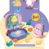 WOOPIE Zestaw do Piasku 3w1 Walizka  Jelonek + Zabawka Wodna - 012