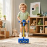 WOOPIE Piankowy Skoczek Pogo Dla Dzieci Do Skakania Niebieski Dinozaur - 002